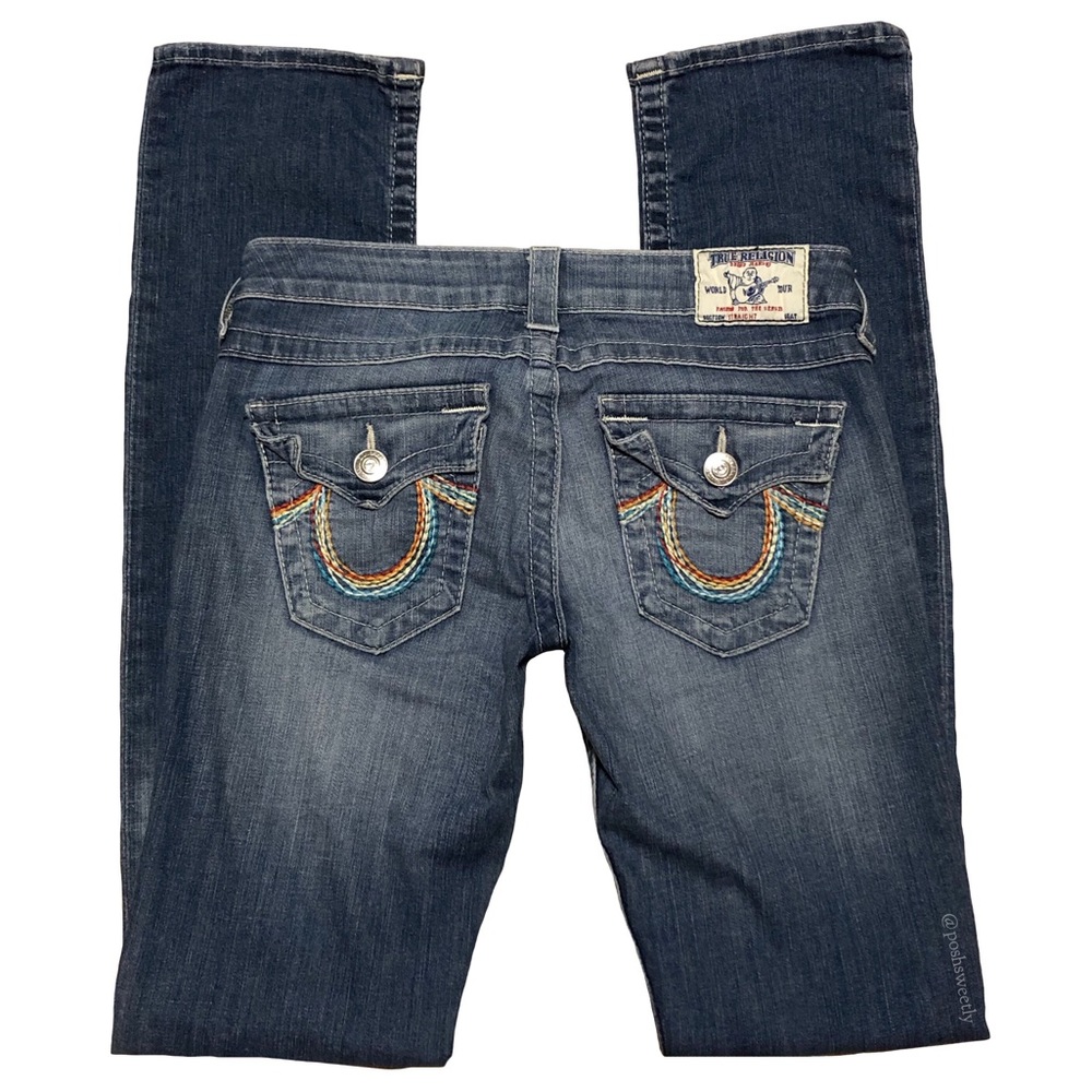 True Religion Slim Straight Leg Jeans - Picture 1 of 8